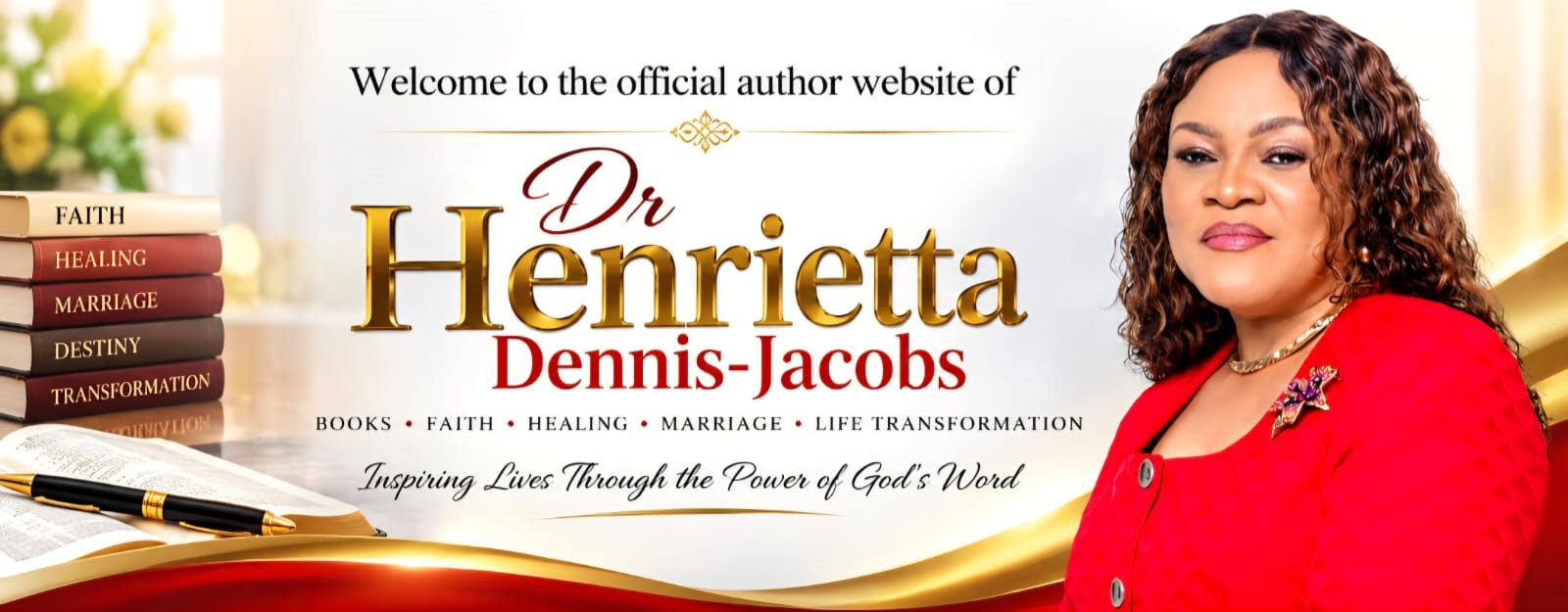 Home page banner for Dr. Henrietta